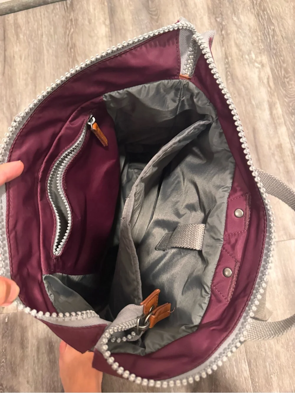 Ori Backpack with Leather Accent